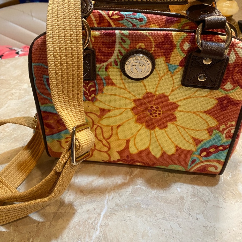 Spartina 449 Floral Crossbody Bag - Yellow and Red